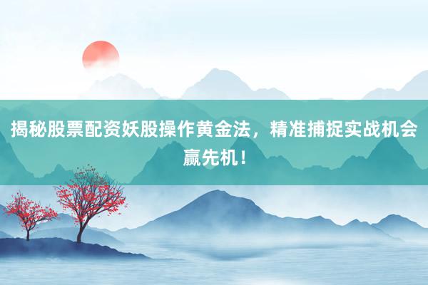 揭秘股票配资妖股操作黄金法，精准捕捉实战机会赢先机！