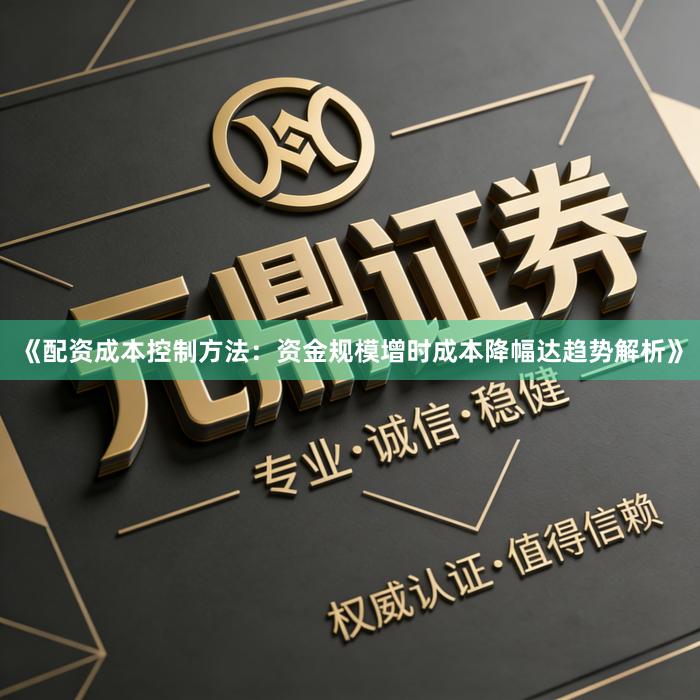 《配资成本控制方法:资金规模增时成本降幅达趋势解析》