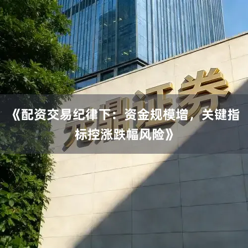 《配资交易纪律下：资金规模增，关键指标控涨跌幅风险》