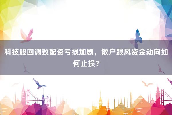 科技股回调致配资亏损加剧，散户跟风资金动向如何止损？