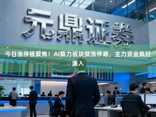 今日涨停板聚焦!AI算力板块掀涨停潮,主力资金疯狂涌入
