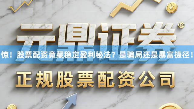 惊！股票配资竟藏稳定盈利秘法？是骗局还是暴富捷径！