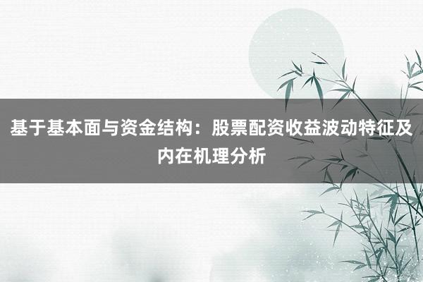 基于基本面与资金结构：股票配资收益波动特征及内在机理分析