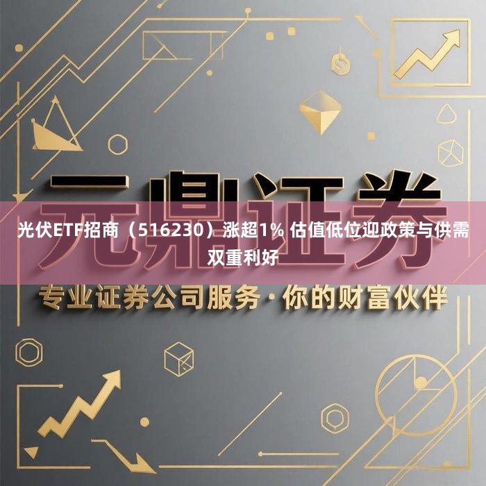 光伏ETF招商（516230）涨超1% 估值低位迎政策与供需双重利好